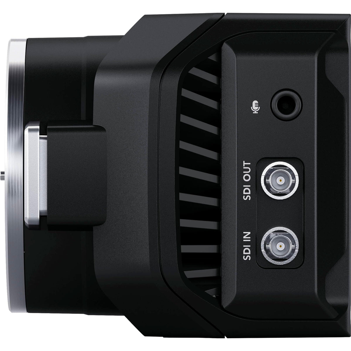 Blackmagic Design Micro Studio Camera 4K G2 12G-SDI output for reliable broadcast connections.