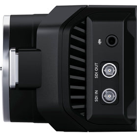 Blackmagic Design Micro Studio Camera 4K G2 12G-SDI output for reliable broadcast connections.