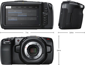 Blackmagic Pocket Cinema Camera 4K includes DaVinci Resolve Studio for post-production workflow.