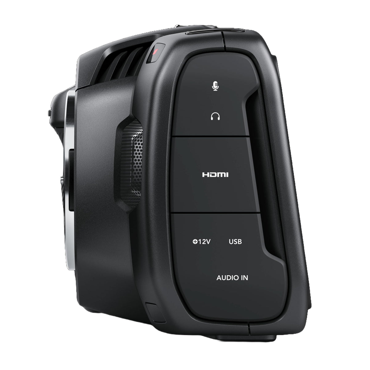 Blackmagic Pocket Cinema Camera 4K bright LCD aids on-set framing and monitoring.