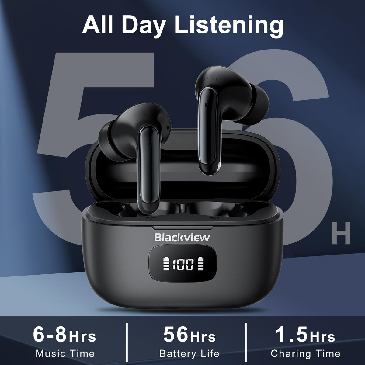 Blackview Airbuds 8 IPX7 waterproof for sweat and rain resistance