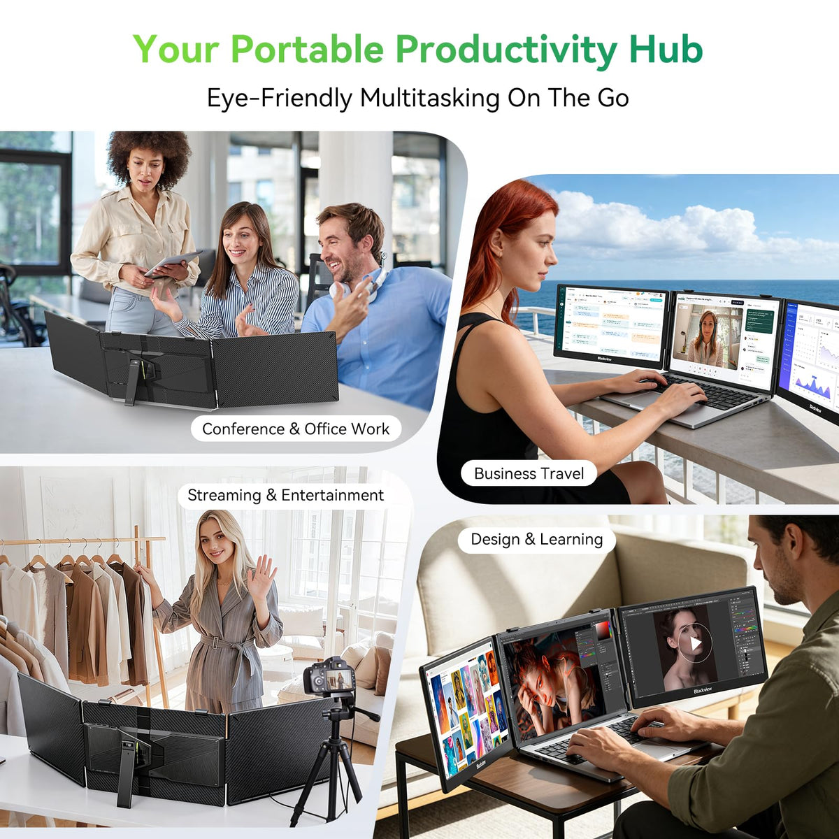 Blackview fits 13- to 17.3-inch laptops with secure grip