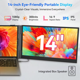 Blackview DCM6 14.1-inch FHD external monitor display for crisp visuals.