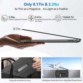 Blackview DCM6 folded in its carry case demonstrates ultra-portable setup.