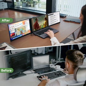 Blackview DCM8 workspace setup showcases clarity and adjustable viewing.
