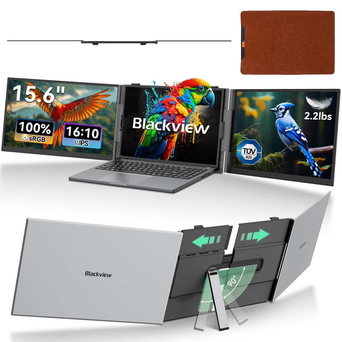 Blackview DCM8 front view, slim portable extender for on-the-go productivity.