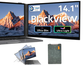Blackview SCM6 front view shows ultra-slim profile for portable setups.