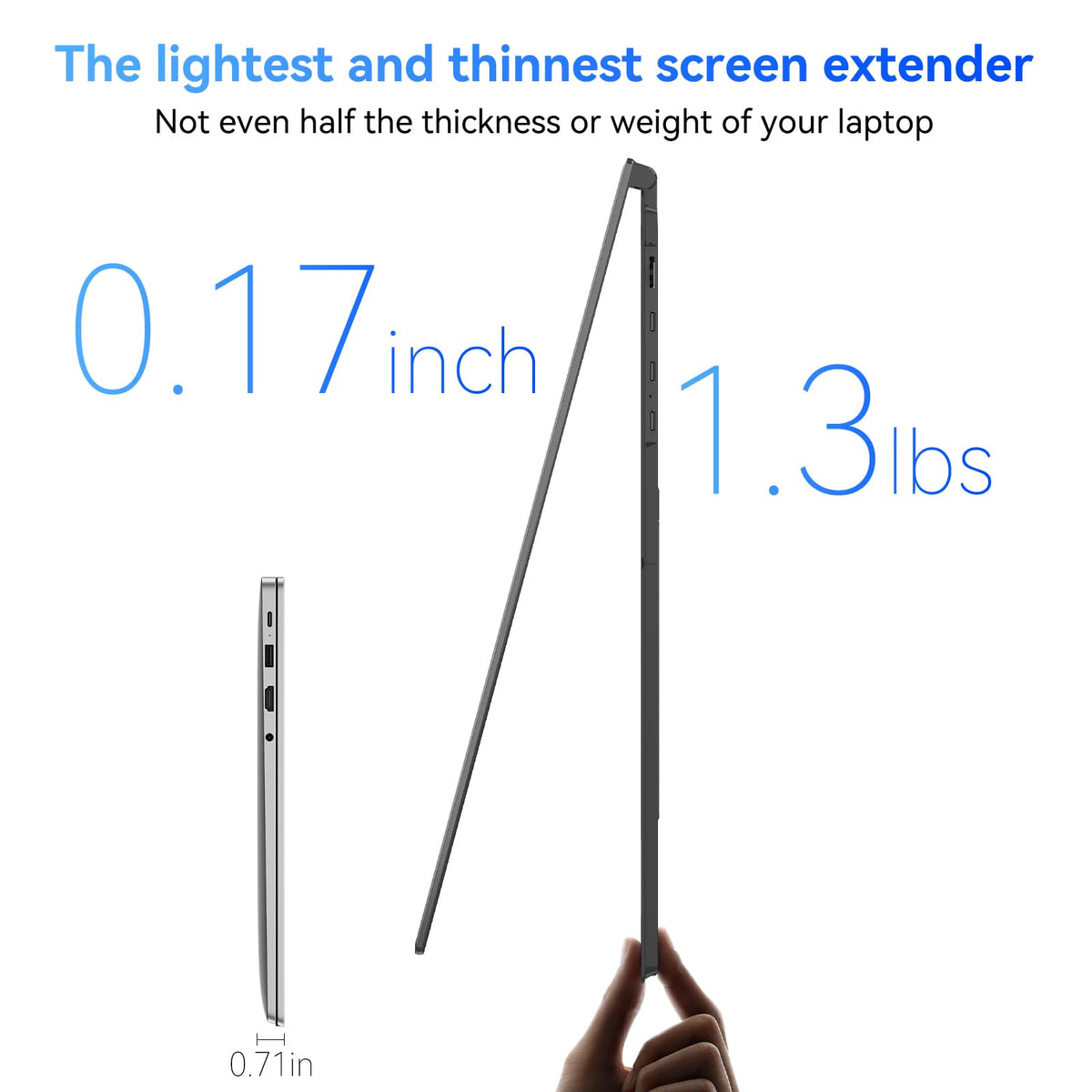 Blackview SCM6 side angle highlights compact, travel-ready design.
