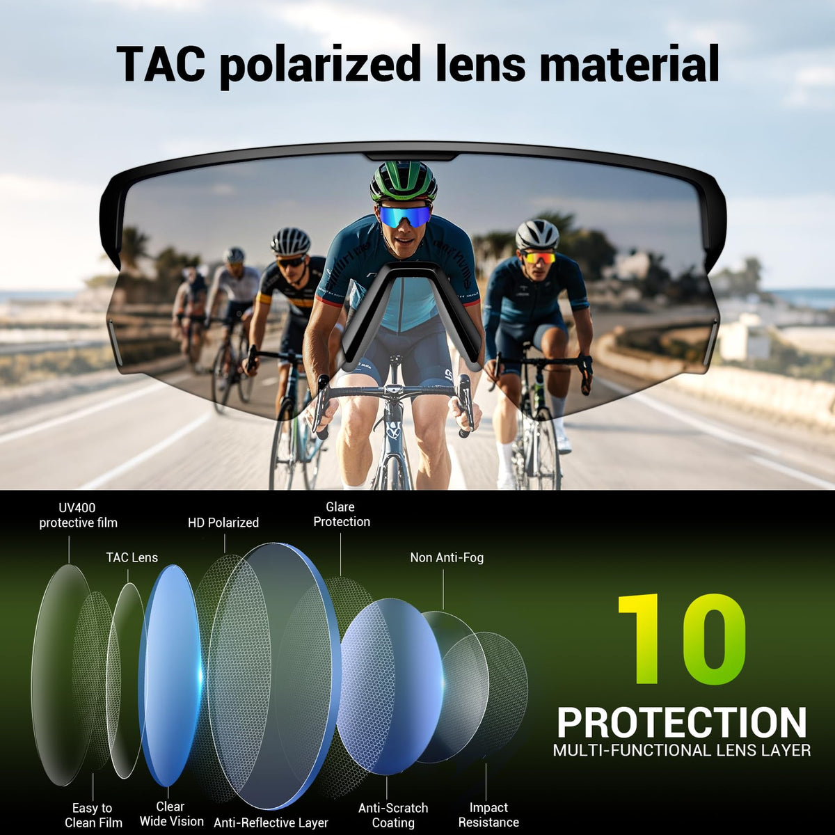 Blackview worn while cycling showing secure fit and situational awareness