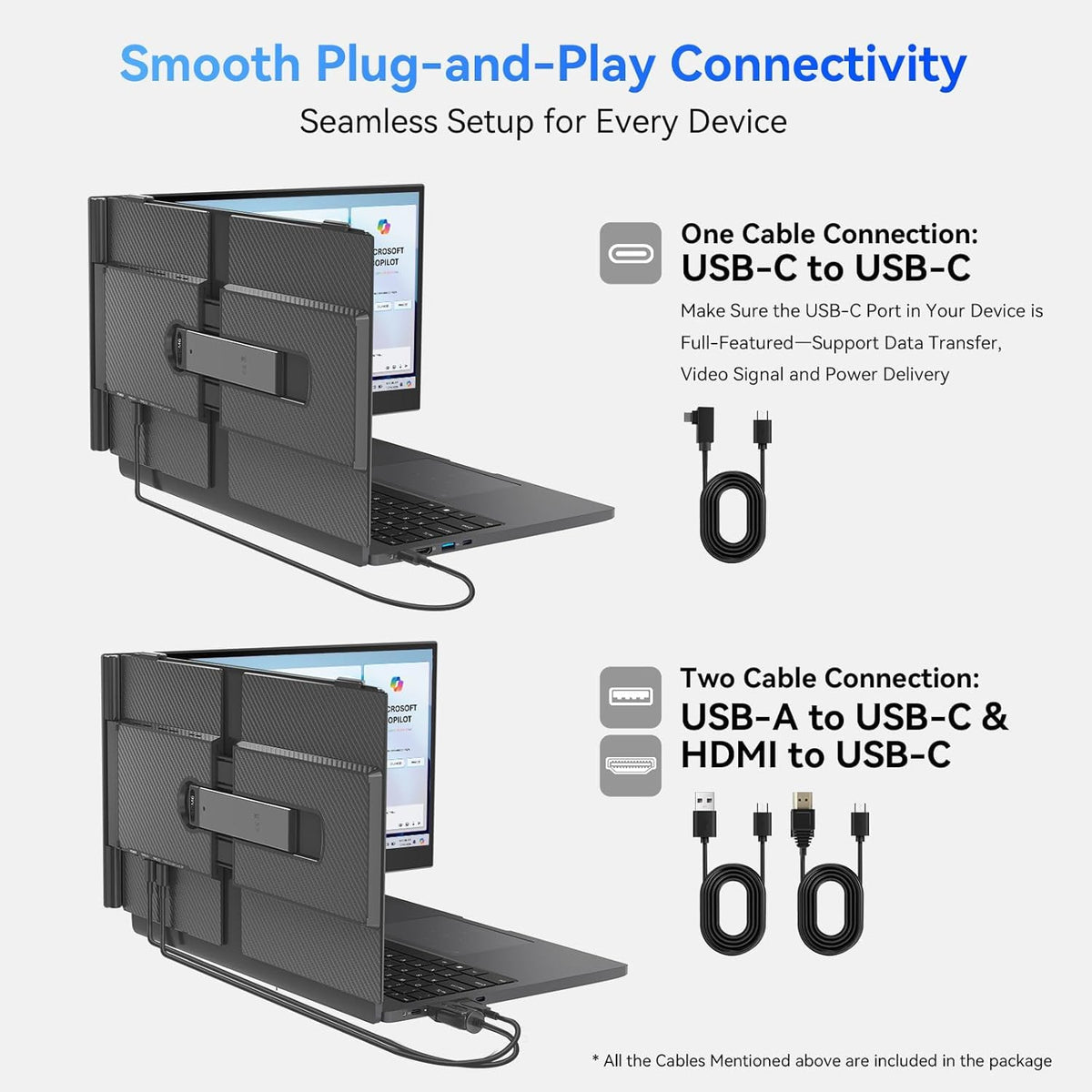 Blackview SCM8 180-degree rotation enables versatile orientation.