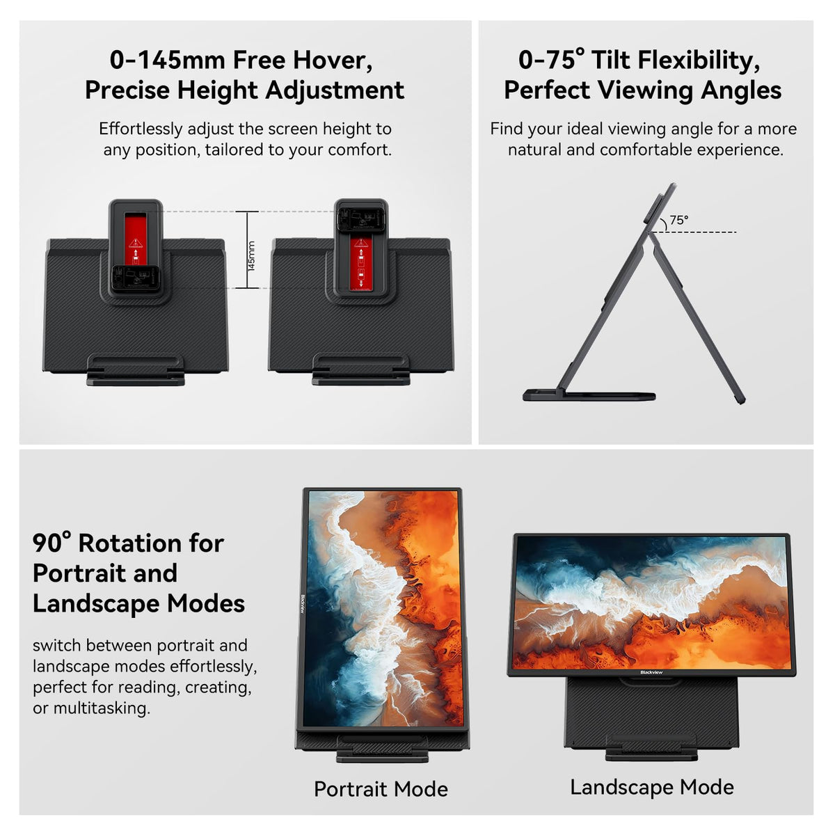 Blackview Table 10 zero storage mode frees desktop space.