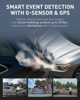 DR970X LTE Plus II hardwire kit included for continuous power
