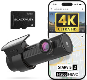 BlackVue DR970X Plus II front 4K view for sharp daylight and night details.