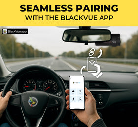 BlackVue DR970X Plus II WiFi app enables quick playback and downloads.