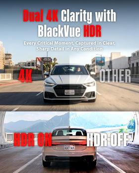 BlackVue Elite 10 rear camera captures the opposite lane for complete coverage.