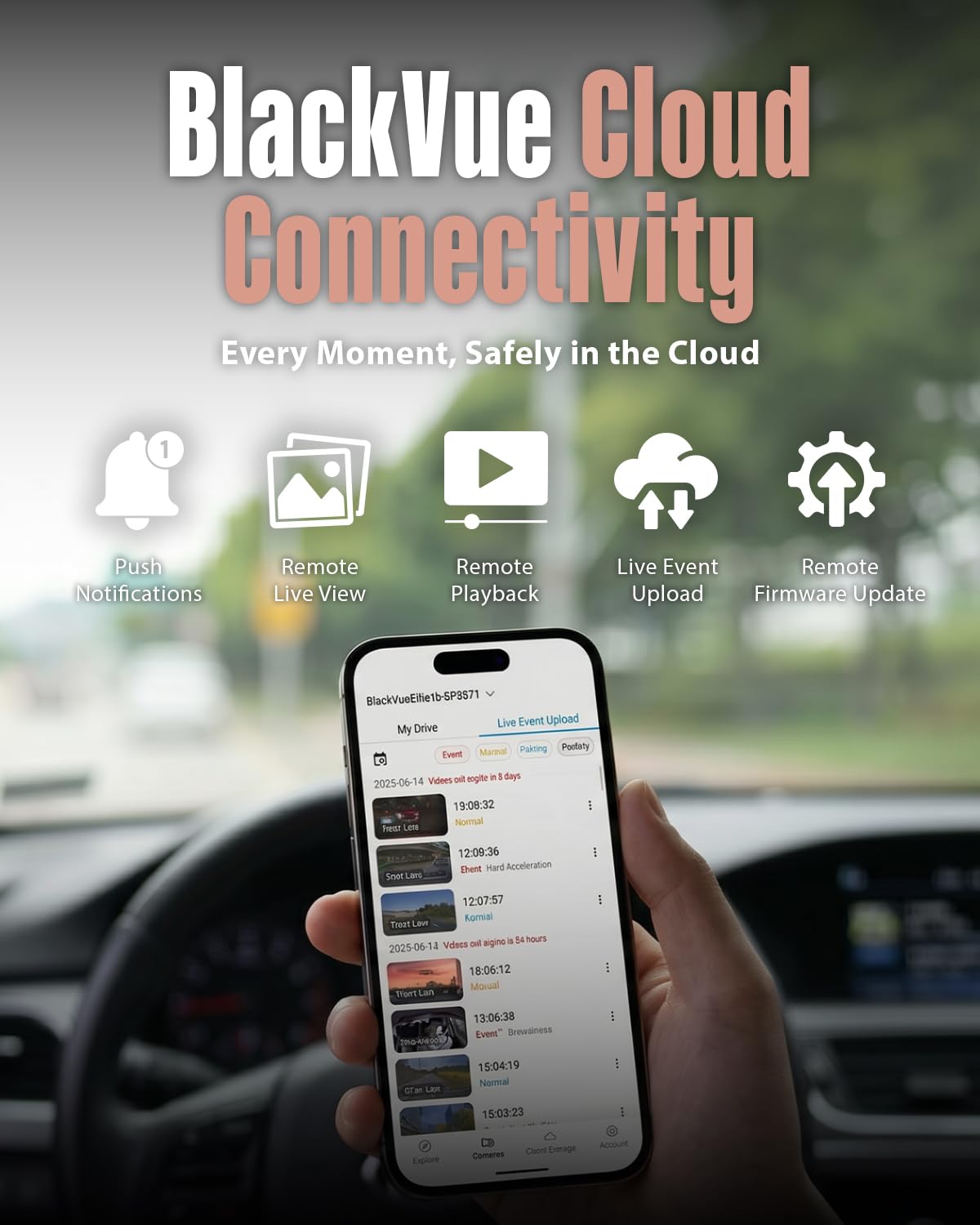 BlackVue Elite 9 GPS and Wi‑Fi enable quick access and transfers.