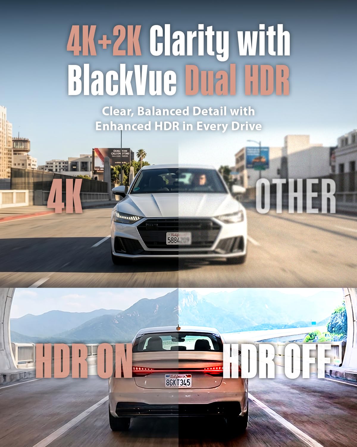 BlackVue Elite 9 rear 2K capture enhances rear visibility for safer driving.