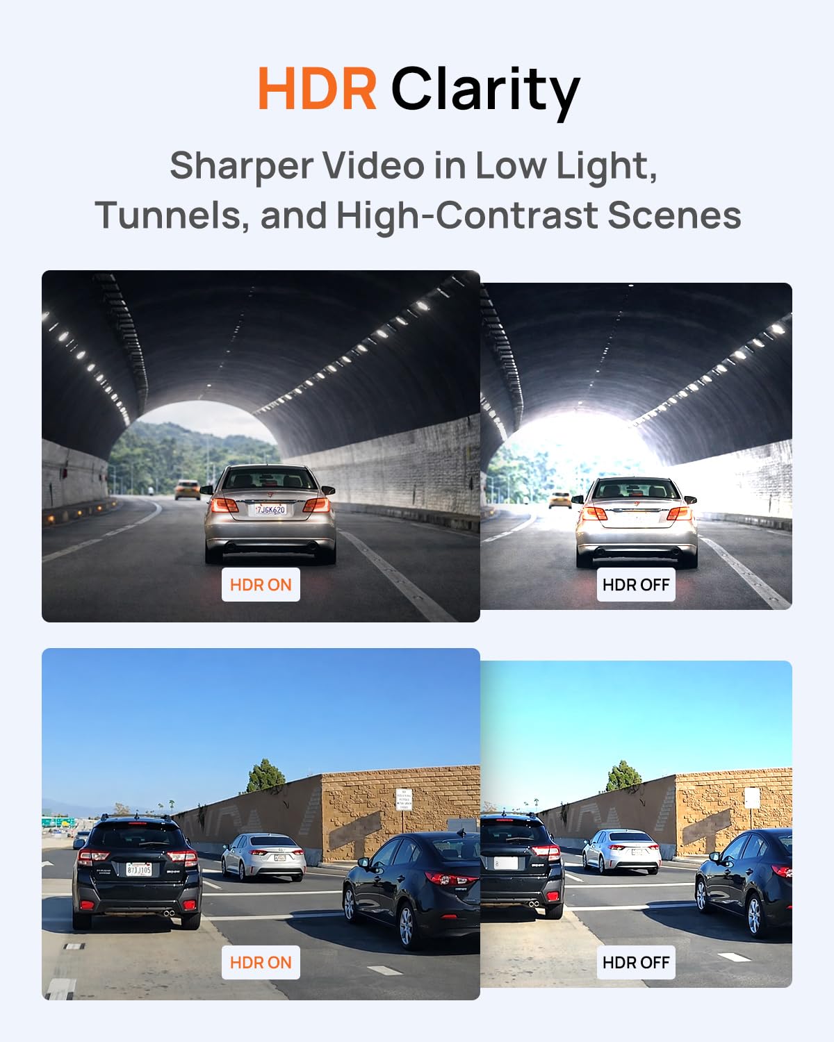 BlackVue SAFY9 front lens with F1.79 for brighter, clearer footage.