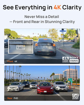 BlackVue SAFY9 rear camera lens provides reliable dual-channel coverage in all light.