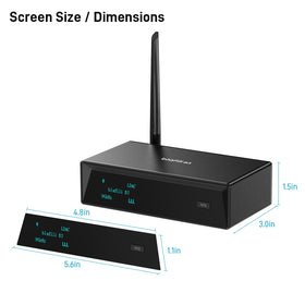 blafili B3 1point3-inch display with acrylic window for quick status checks.