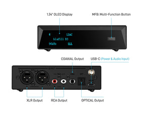 blafili B3 rear ports panel demonstrates versatile multi-output connectivity.