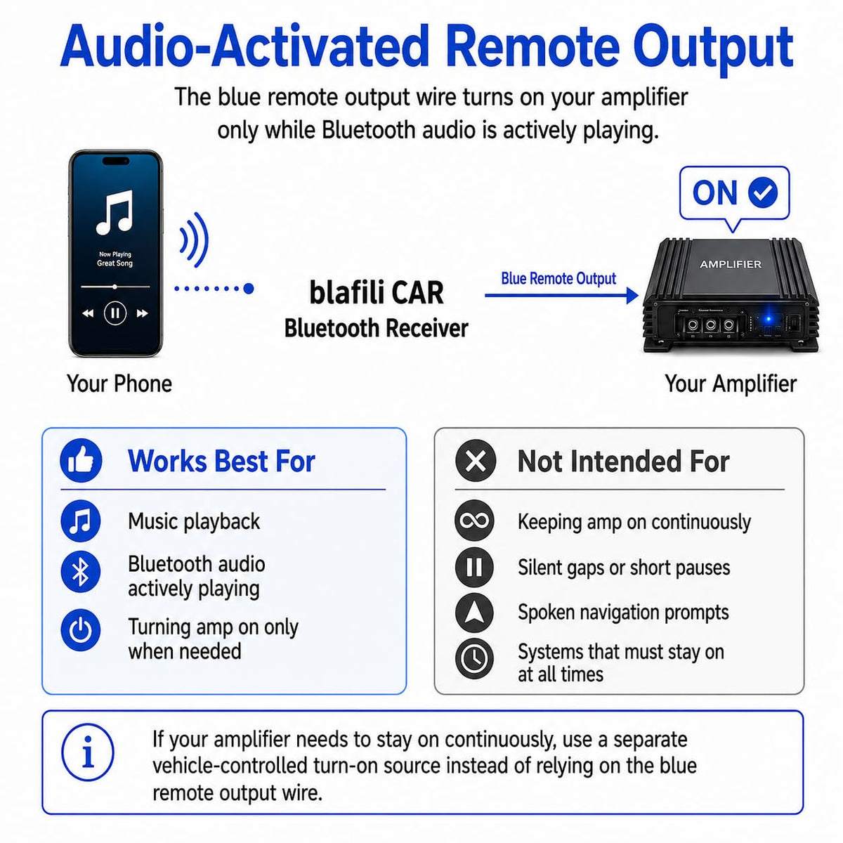 blafili stereo rca output detail enabling clean line-level connection to amps