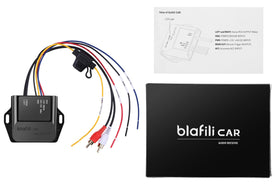 blafili pairing with smartphone in car illustrating simple wireless streaming setup