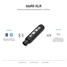 blafili XLR USB-C charge port detail showing fast recharge convenience