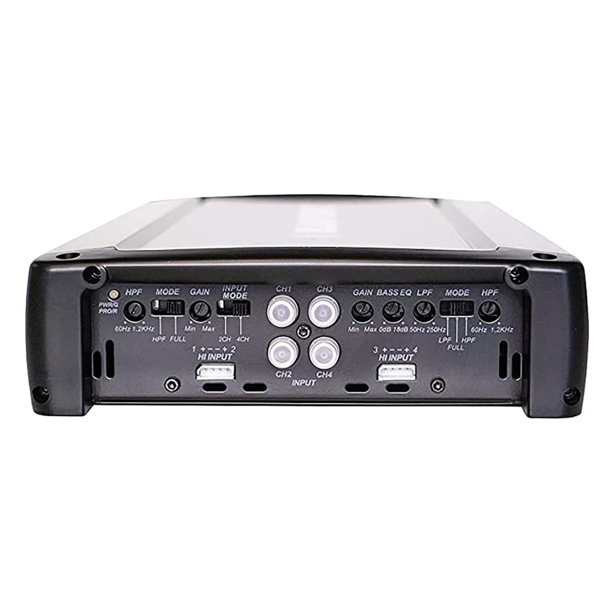 BLAUPUNKT AMP1604 back panel reveals connection options for diverse audio setups