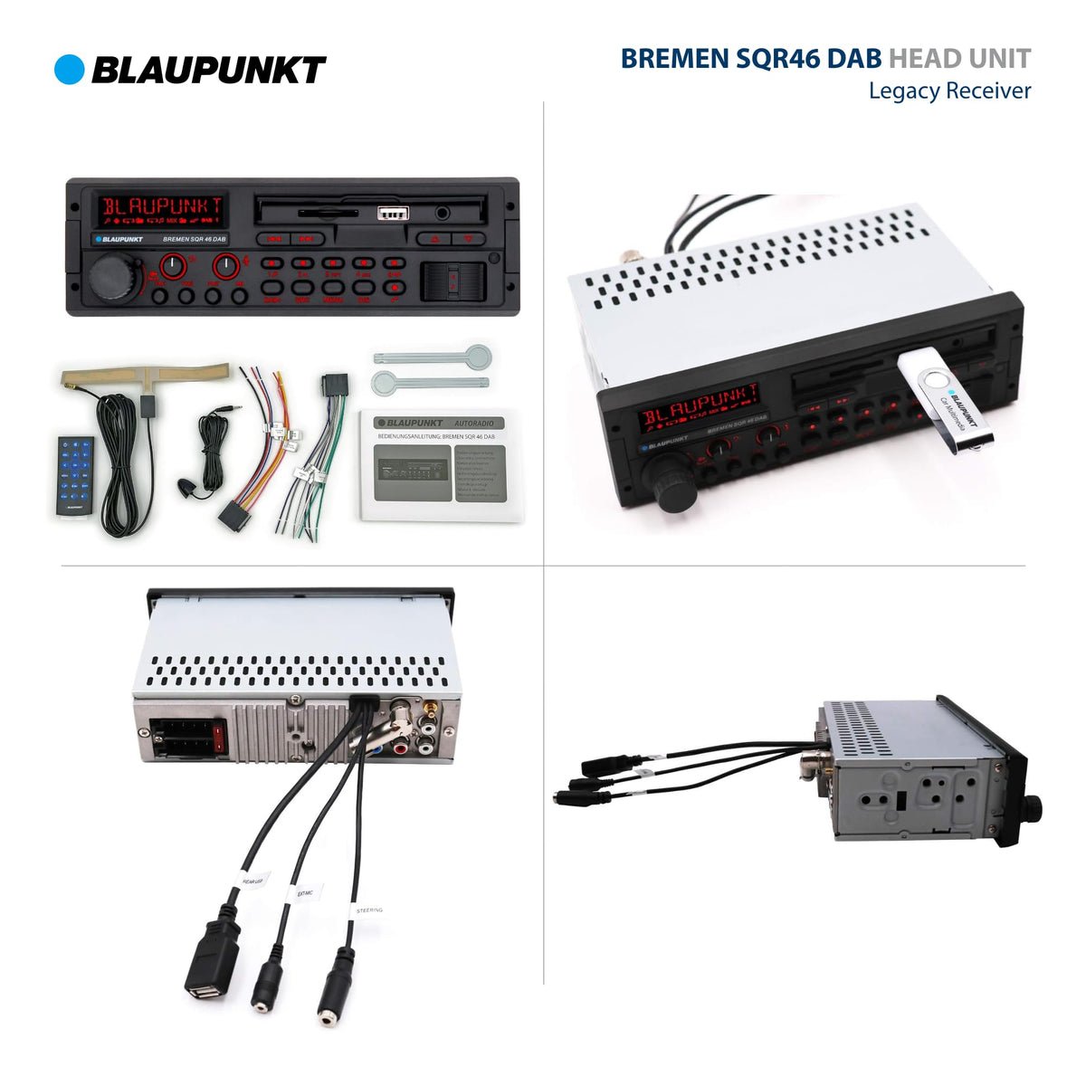 BLAUPUNKT Bremen SQR 46 DAB retro DAB radio for clear reception.