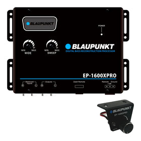 BLAUPUNKT EP-1600XPRO front panel showing controls and LEDs, clearer bass tuning