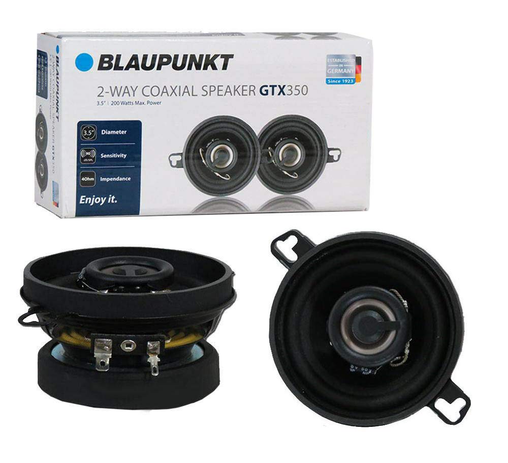 Blaupunkt GTX350 3.5-inch speaker for compact cars delivering clear mids and crisp highs.