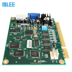 BLEE installed PCB inside arcade cabinet demonstrating quick drop-in replacement benefit