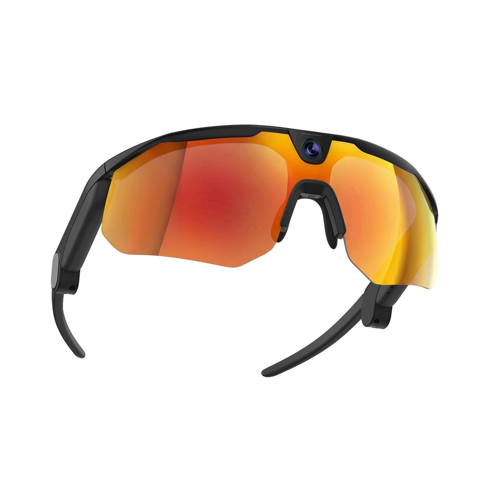 BleeqUp Ranger AI glasses angled view showcases lightweight all-in-one outdoor gear.