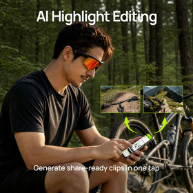 BleeqUp Ranger open-ear audio with quad speakers during activity.