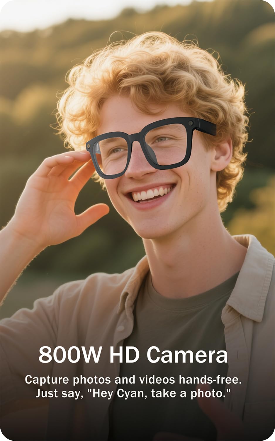 Blessource AI Smart Glasses translation-live-translation for real-time language help during travels