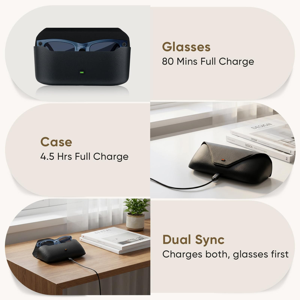 BLIKEJIN case with included Type-C cable ready for recharge convenience