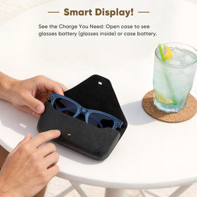BLIKEJIN charging case inside a travel bag demonstrating on-the-go power