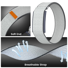 BlikWyt black nylon loop matches gym or office styles.