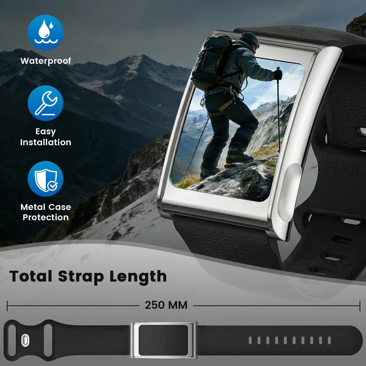 BlikWyt band on wrist during workout showing secure fit and non-slip performance