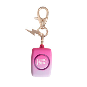 blingsting personal safety alarm with 125db siren and keychain clip