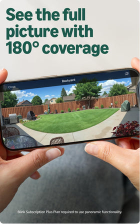 Blink Arc dual-camera mount enabling integrated coverage with a single cable