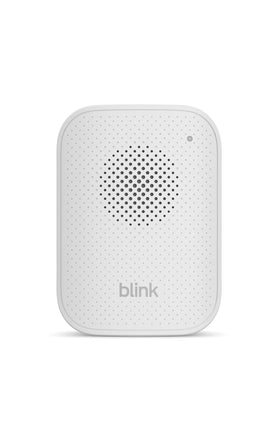 Blink chime front view showing slim profile and modern look for unobtrusive alerts