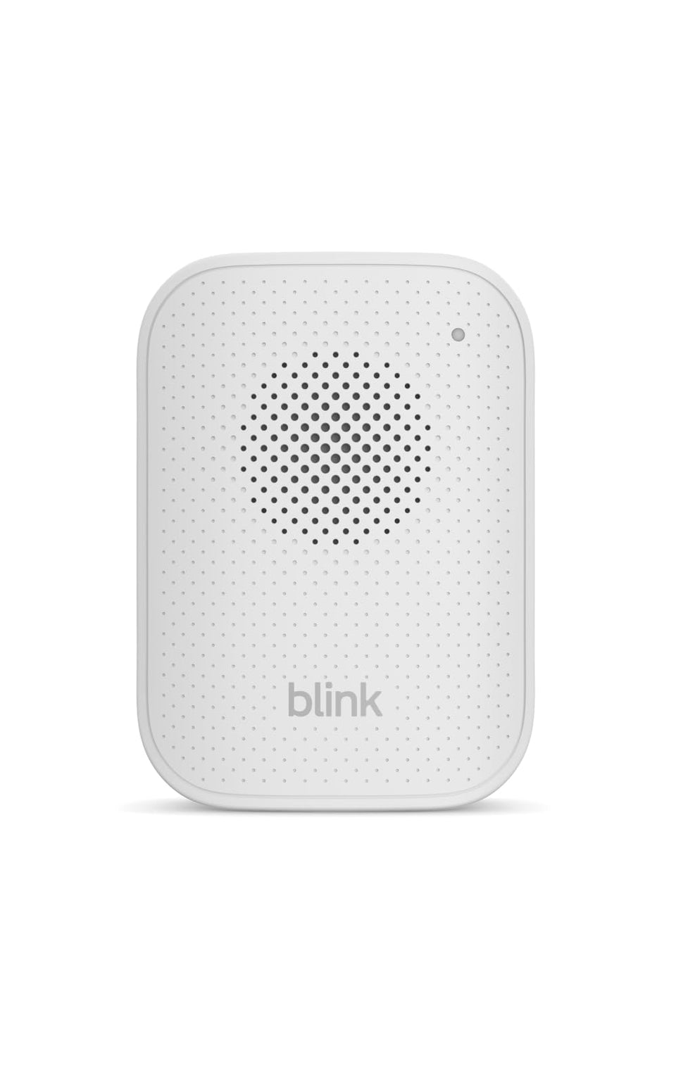 Blink chime front view showing slim profile and modern look for unobtrusive alerts