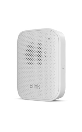 Blink chime in living room lifestyle scene offering clear indoor notifications for convenience