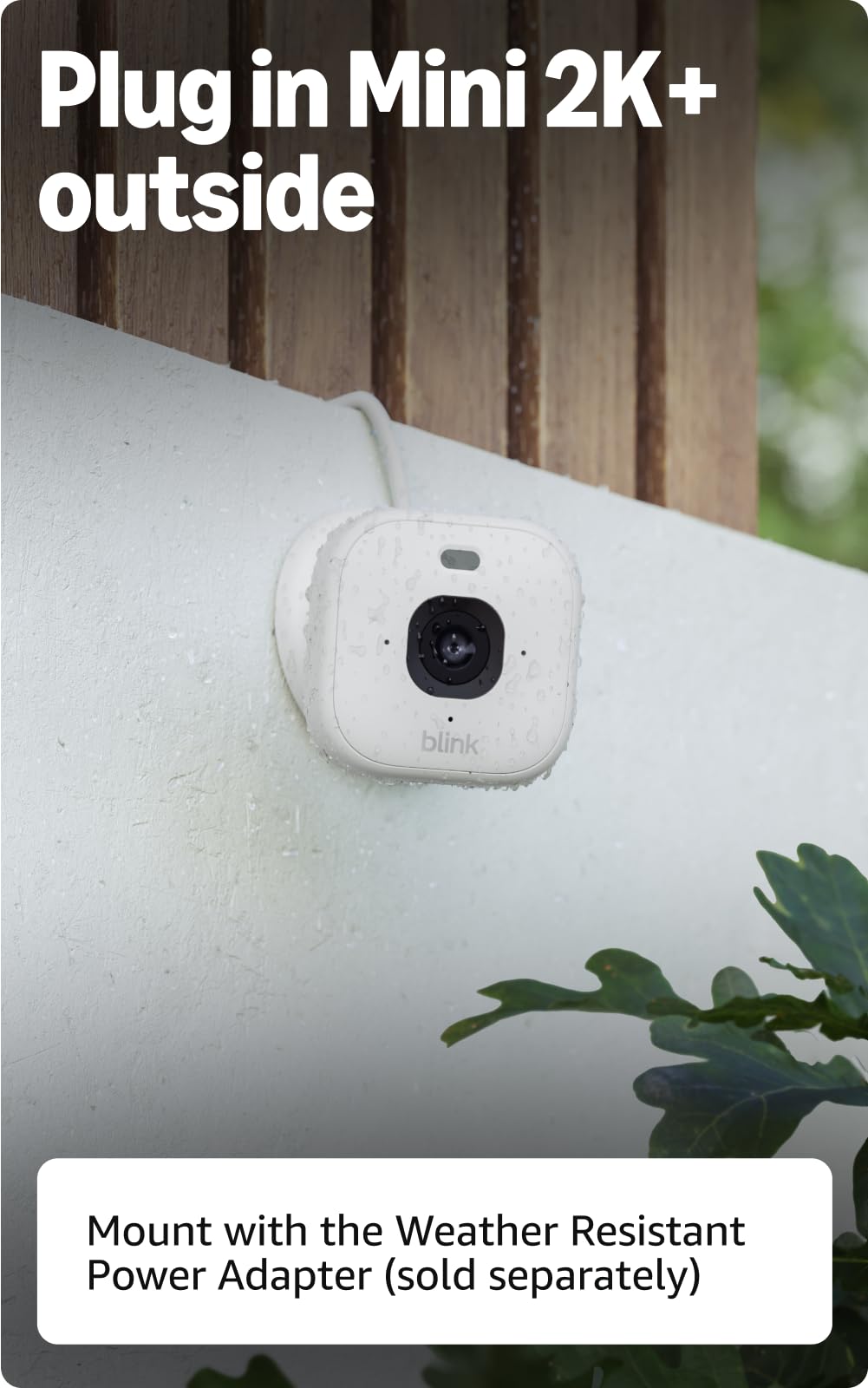 Blink Mini 2K+ indoor outdoor setup shows flexible placement in any space.