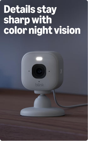 Blink Mini 2K+ two-way audio highlights natural, clear conversations at home.