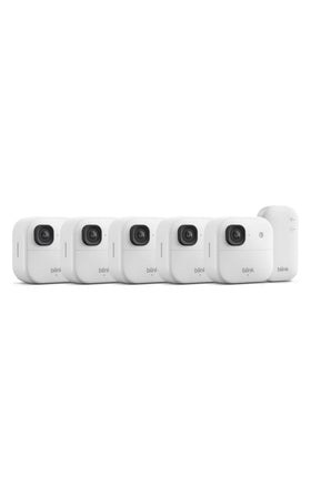 Blink Outdoor 2K+ camera at the front door with crisp video for deliveries