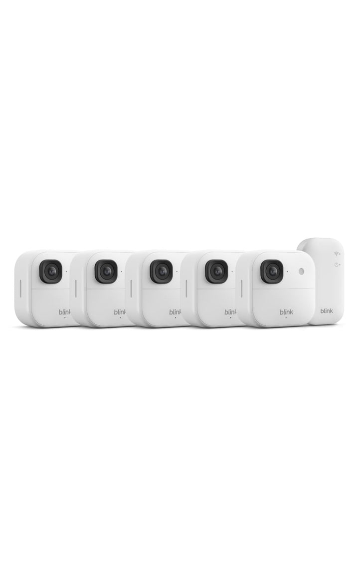 Blink Outdoor 2K+ camera at the front door with crisp video for deliveries