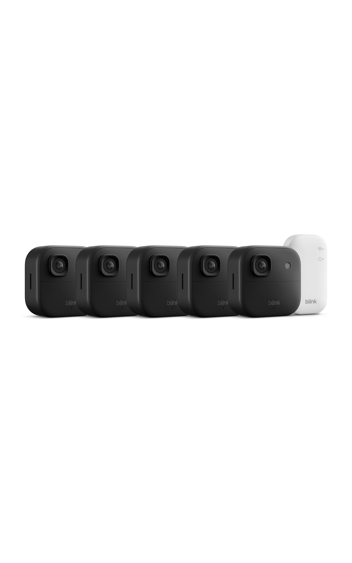 Blink Outdoor 2K+ front view captures clear porch activity day and night.
